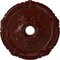 Ekena Millwork Attica with Rose Medallion (Canopies up to 4 1/2"), 26"OD x 3 3/4"ID x 1 1/2"P, Brushed Mahogany CM26ATBMF - alternate 1